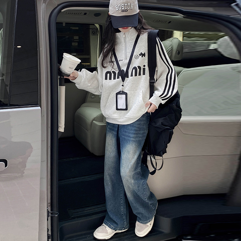 女童卫衣套装秋冬款2025新款女孩大童韩系长袖上衣儿童装秋装衣服