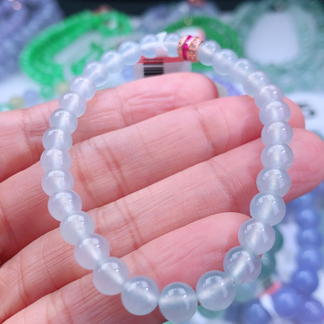 翡翠手串未镶嵌卡6mm