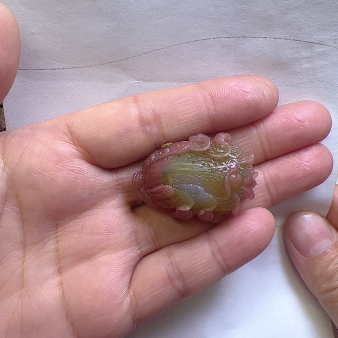 玛瑙/玉髓吊坠未镶嵌l****冰