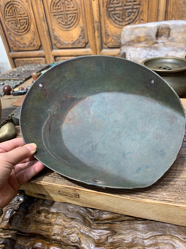 老式铜器古朴厚重包浆圆润收藏佳品实物实拍