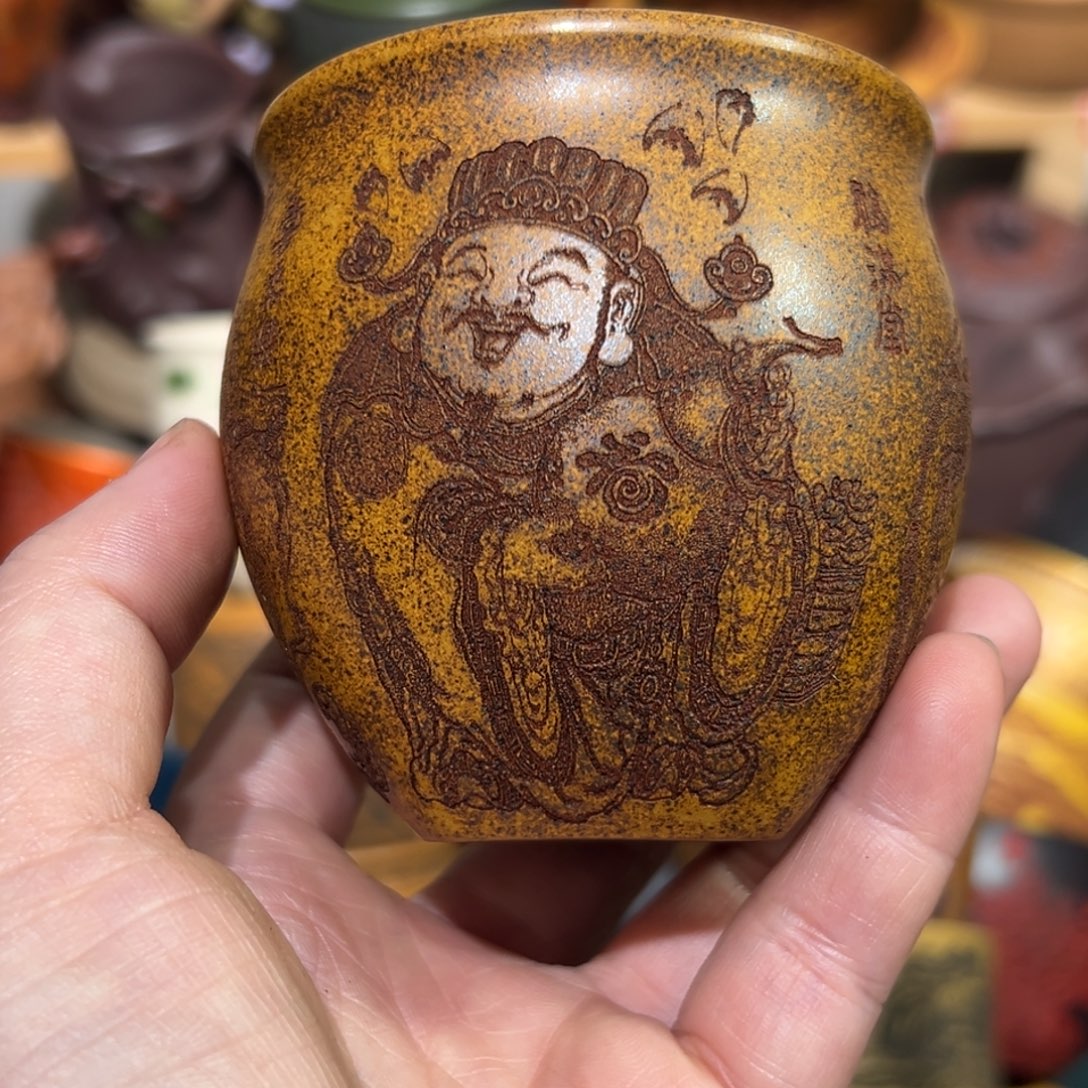 紫砂茶杯宜兴紫砂主人杯
