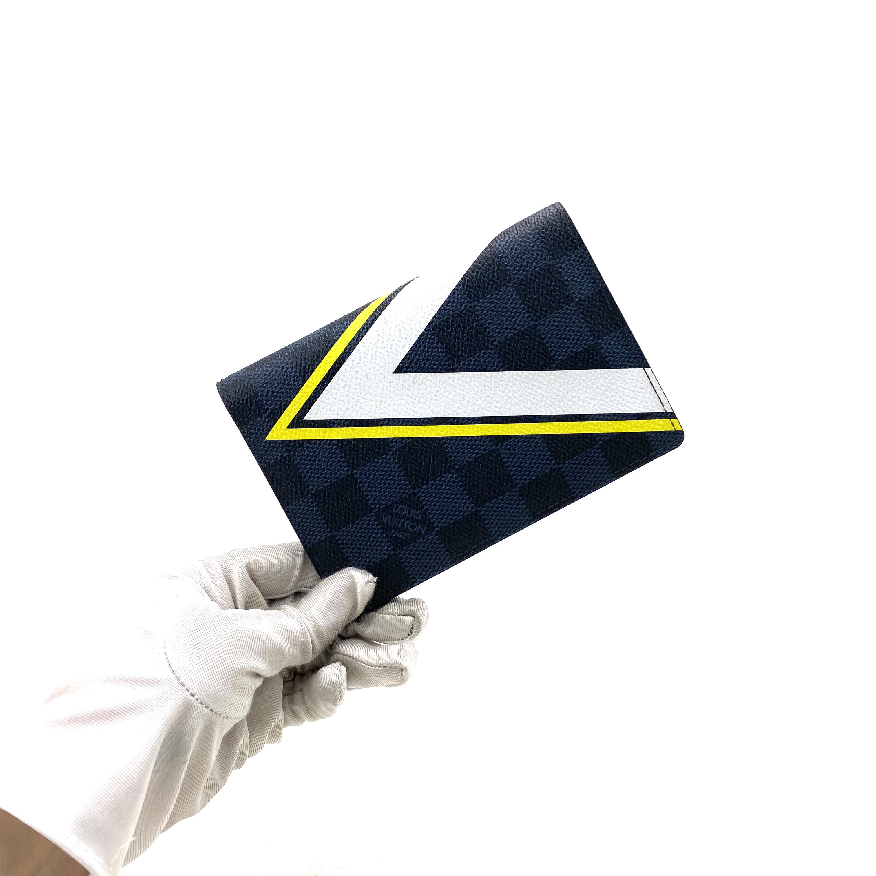99新 LouisVuitton/路易威登 限量款美洲杯护照夹尺寸14/10