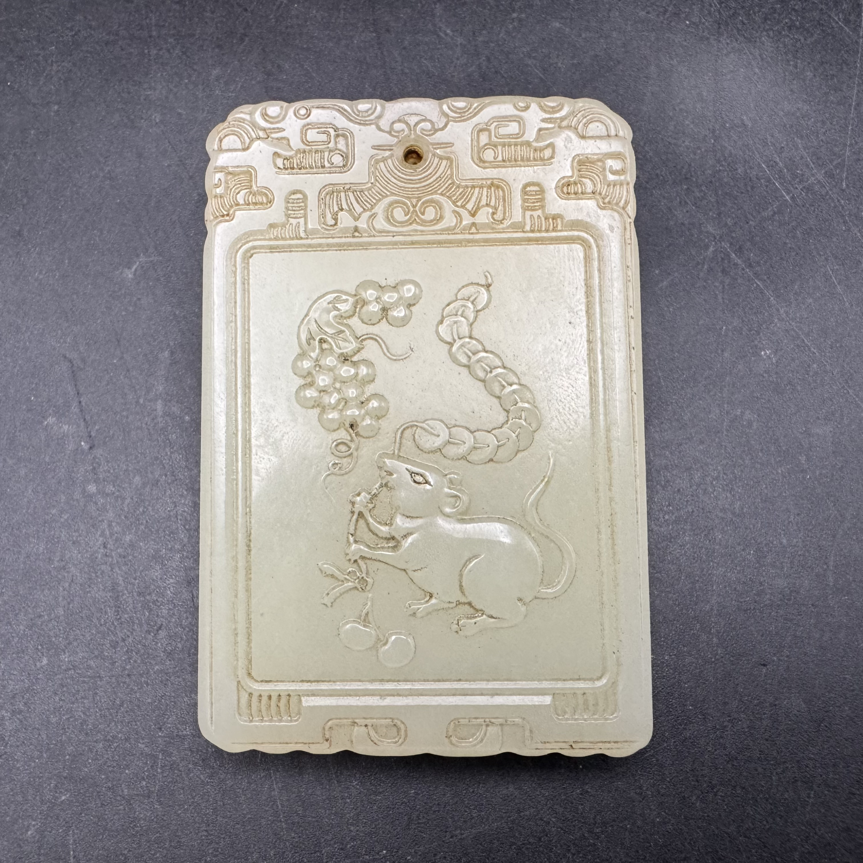 清代-和田玉玉牌