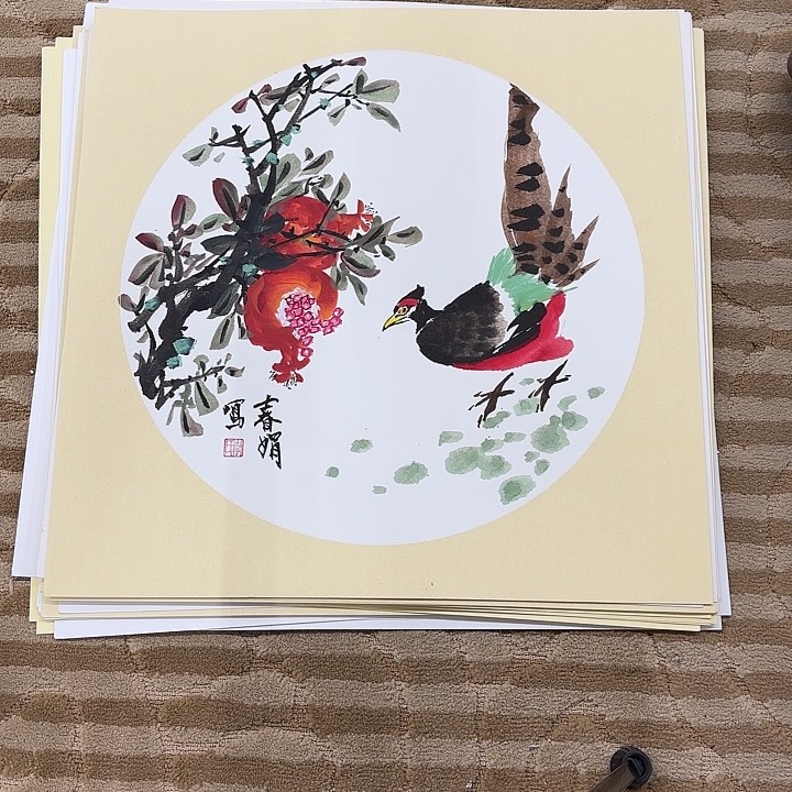 国画花鸟等多种鸟类和50.50