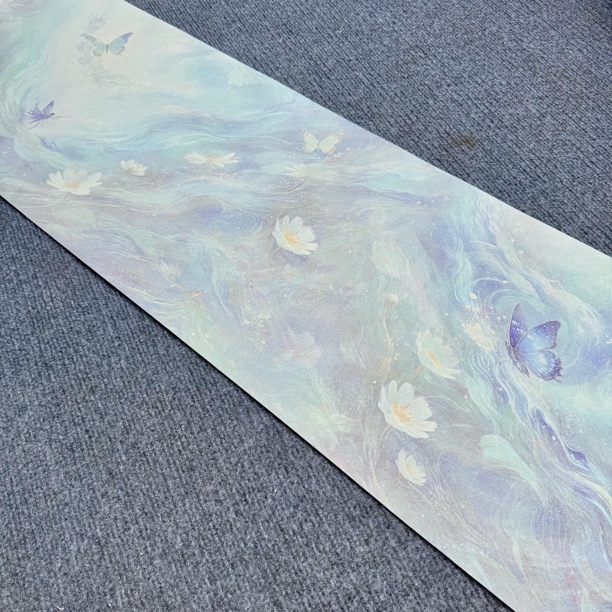 【纳米三生化蝶长卷】大风堂特制涂层半生熟毛笔书法国画作品宣纸