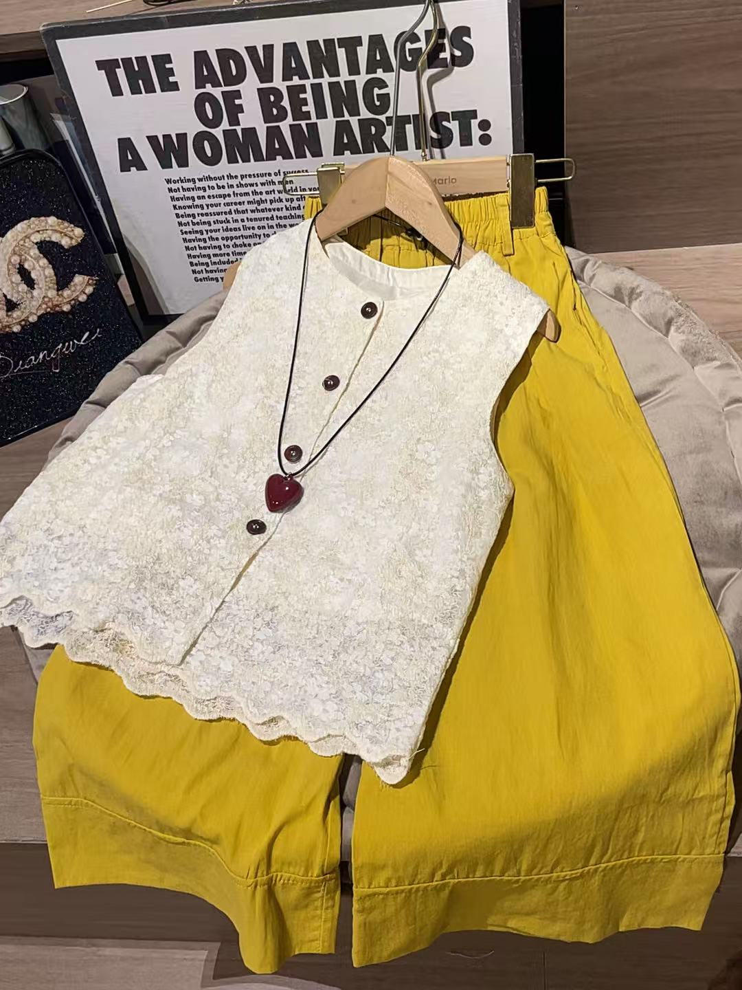 506251 韩版女童时尚洋气日常百搭休闲夏季无袖时尚套装