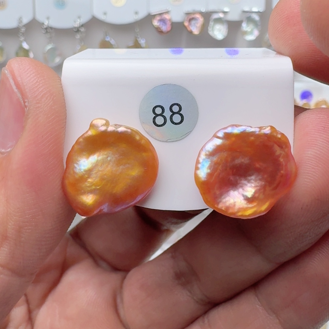 R***y银S925镶嵌淡水珍珠耳饰