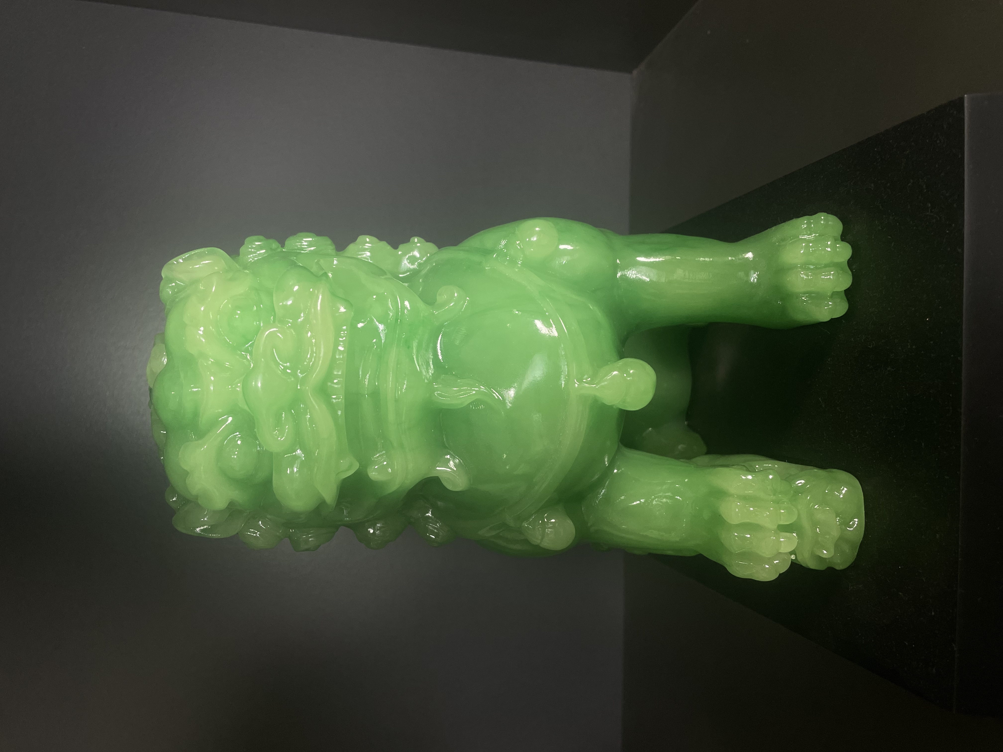 招财玉狮子客厅电视柜玄关摆设