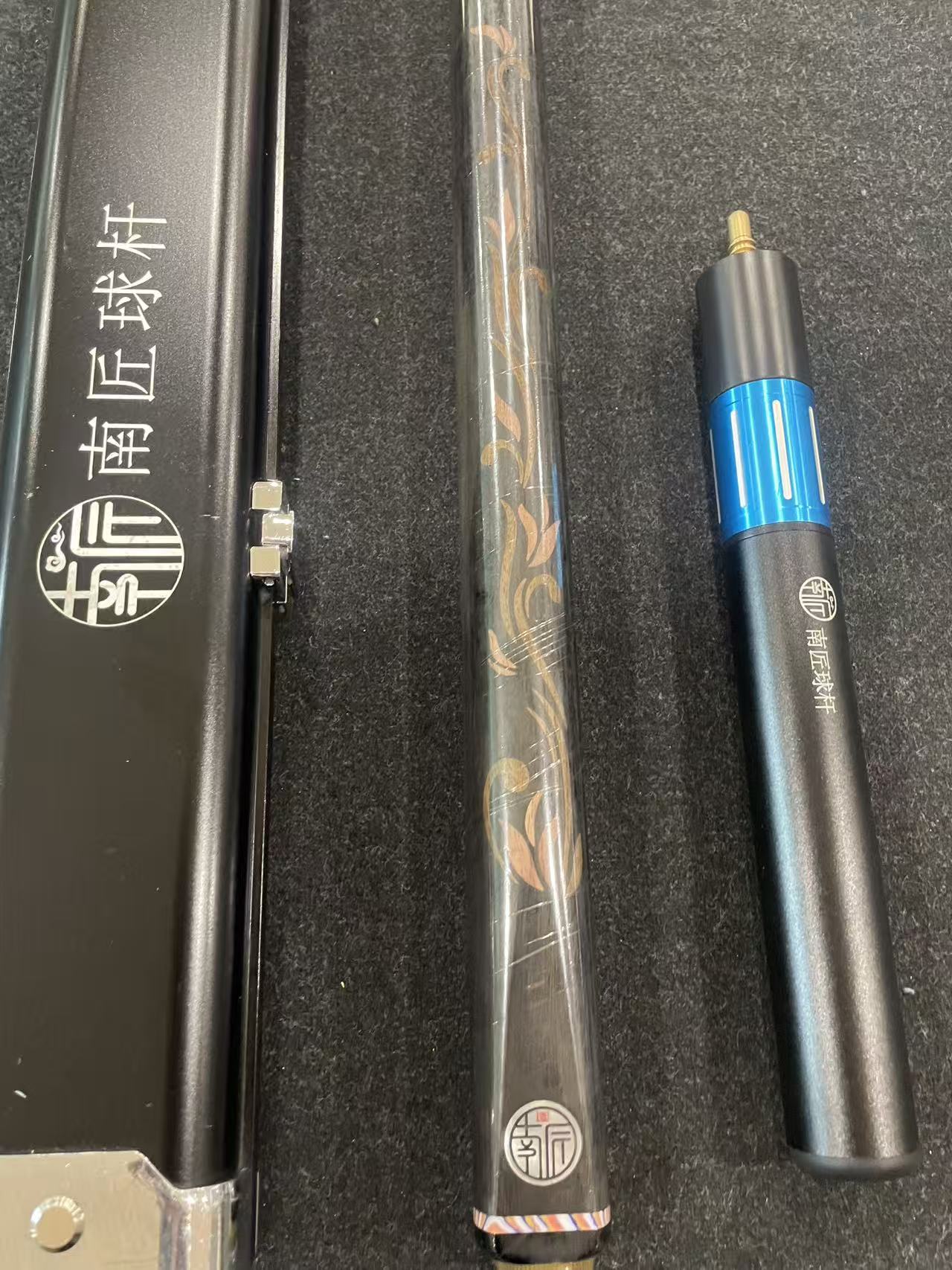 南匠风华台球杆人系列小头通杆中式黑八8桌球杆斯诺克台球直播