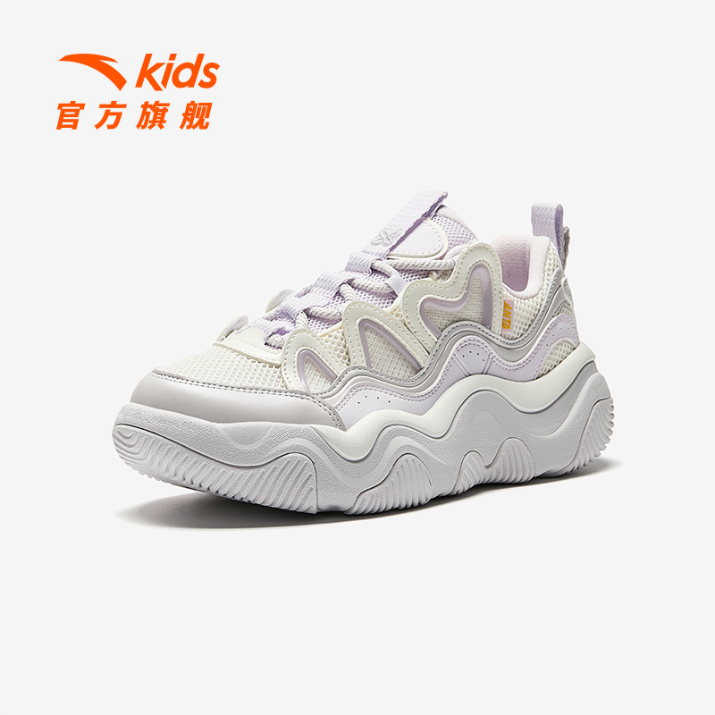 【猫耳】安踏儿童女大童休闲鞋25四季款舒适透气防滑青少年运动鞋