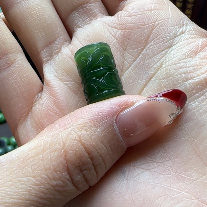 和田玉（碧玉）单珠未镶嵌