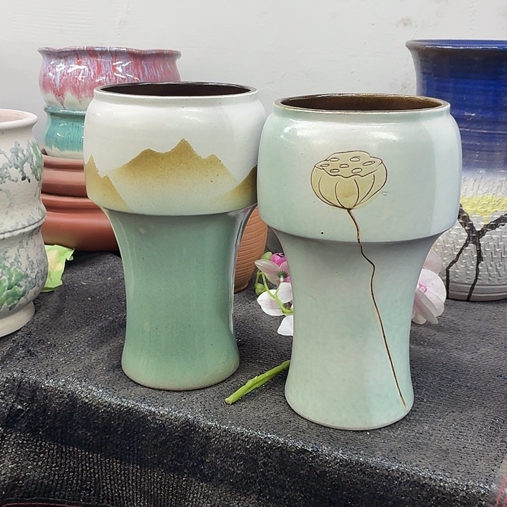 14×27 -粗陶花盆有孔-买买买