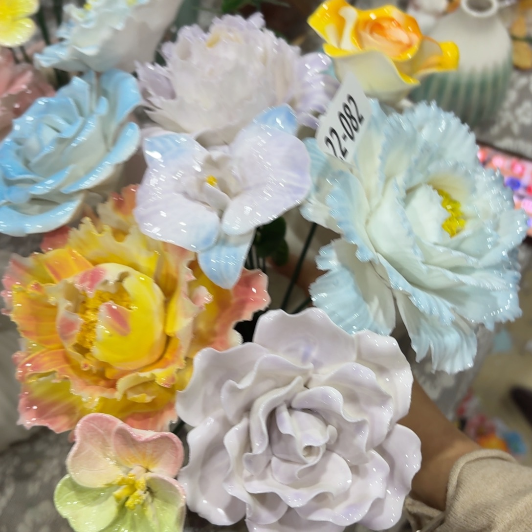 陶瓷花，拍满20发货，退款拉黑，2282