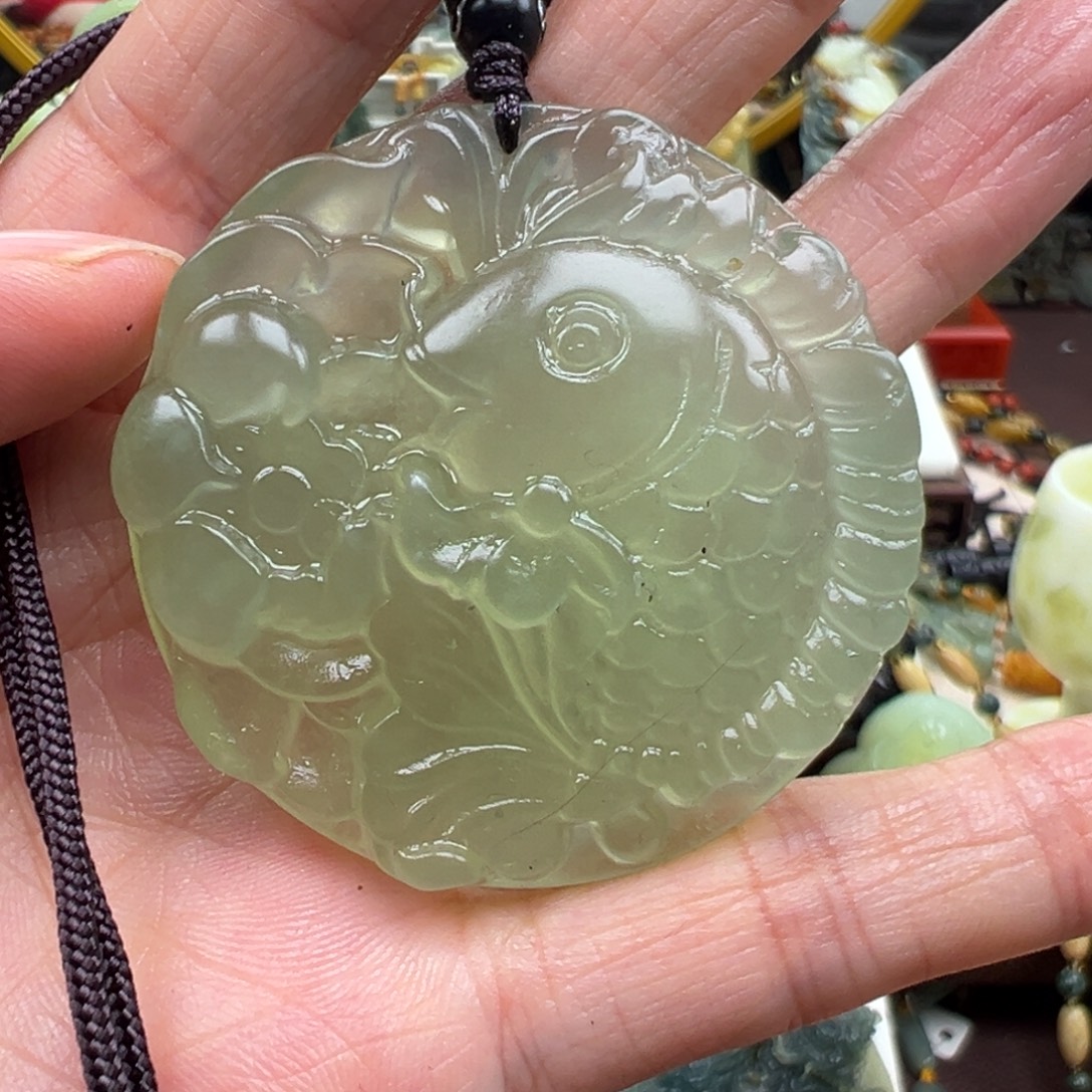 岫玉未镶嵌挂件挂件