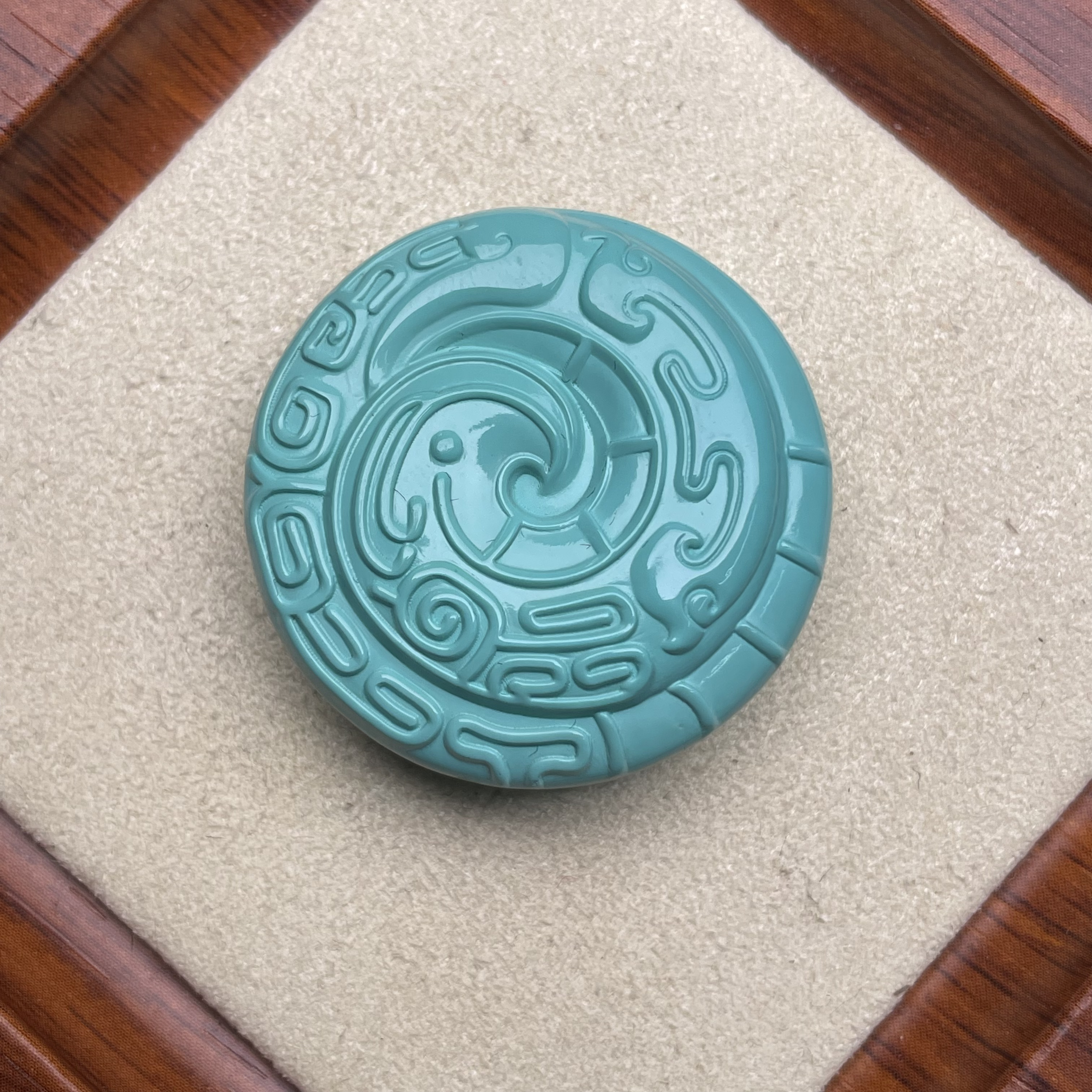 【艺品堂】33*11mm  湖北S 回纹 平安扣 吊坠项链