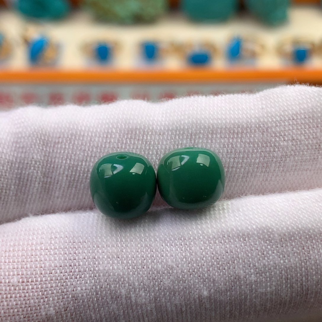 未镶嵌绿松石珠宝半成品