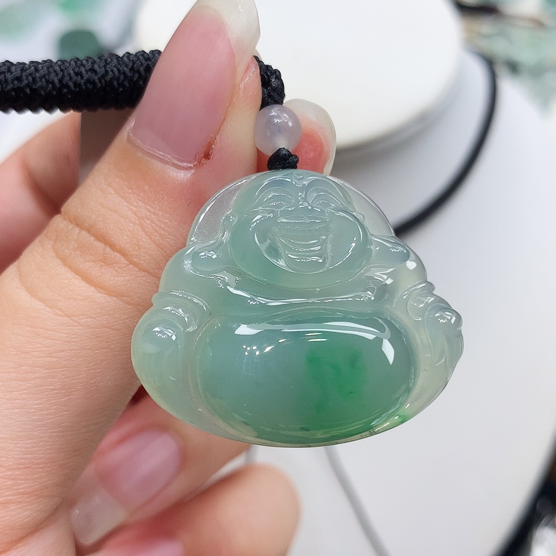 翡翠未镶嵌胸饰翡翠28，27/32/6