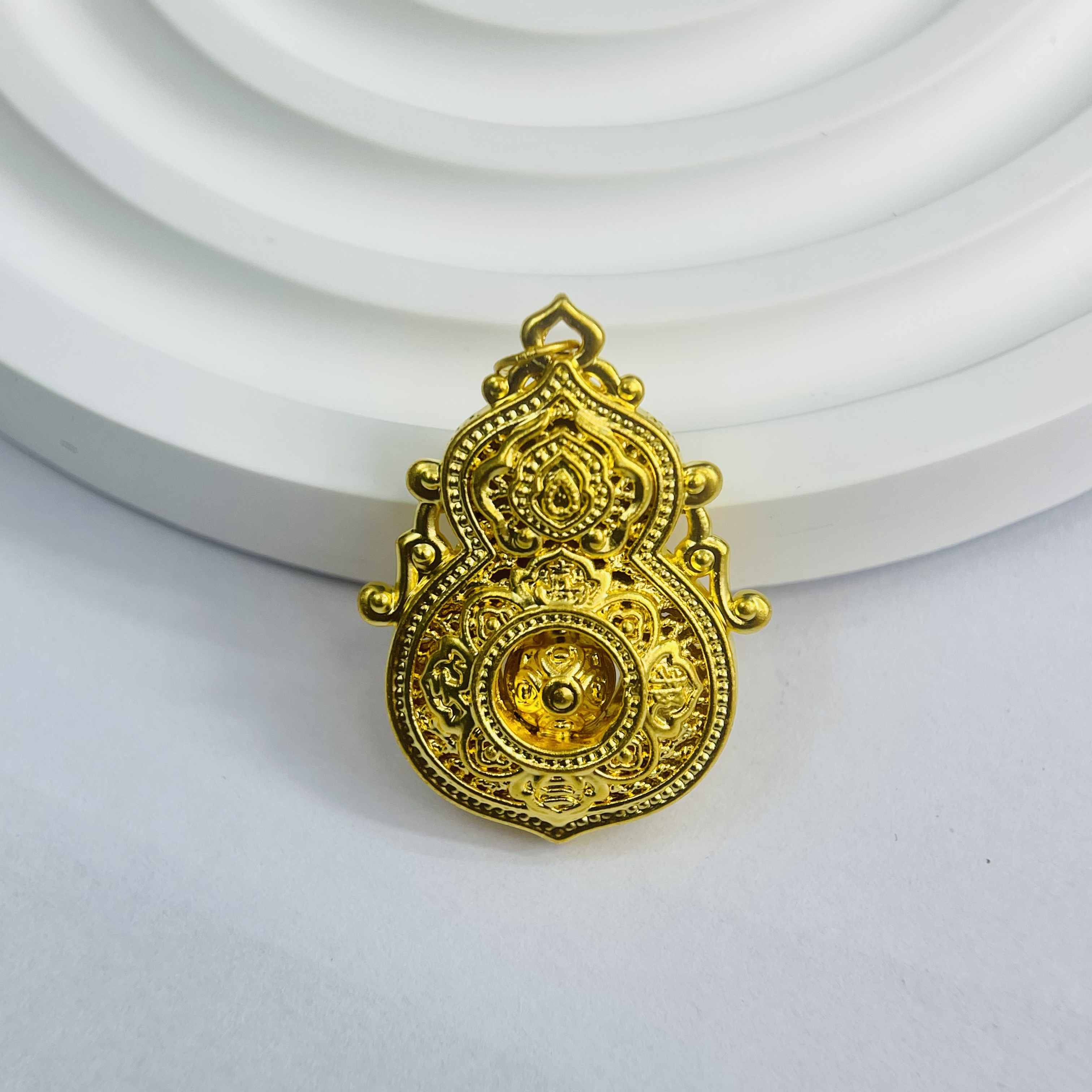 黄金足金999带环人生四美DP2930-01760