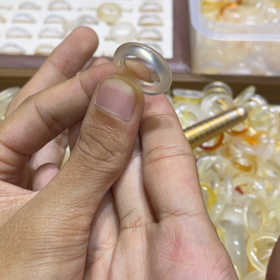 玛瑙/玉髓未镶嵌戒指216号港10