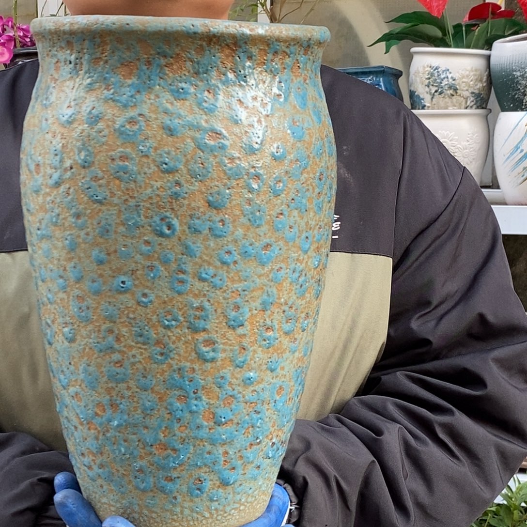 紫砂花盆口19高33正品