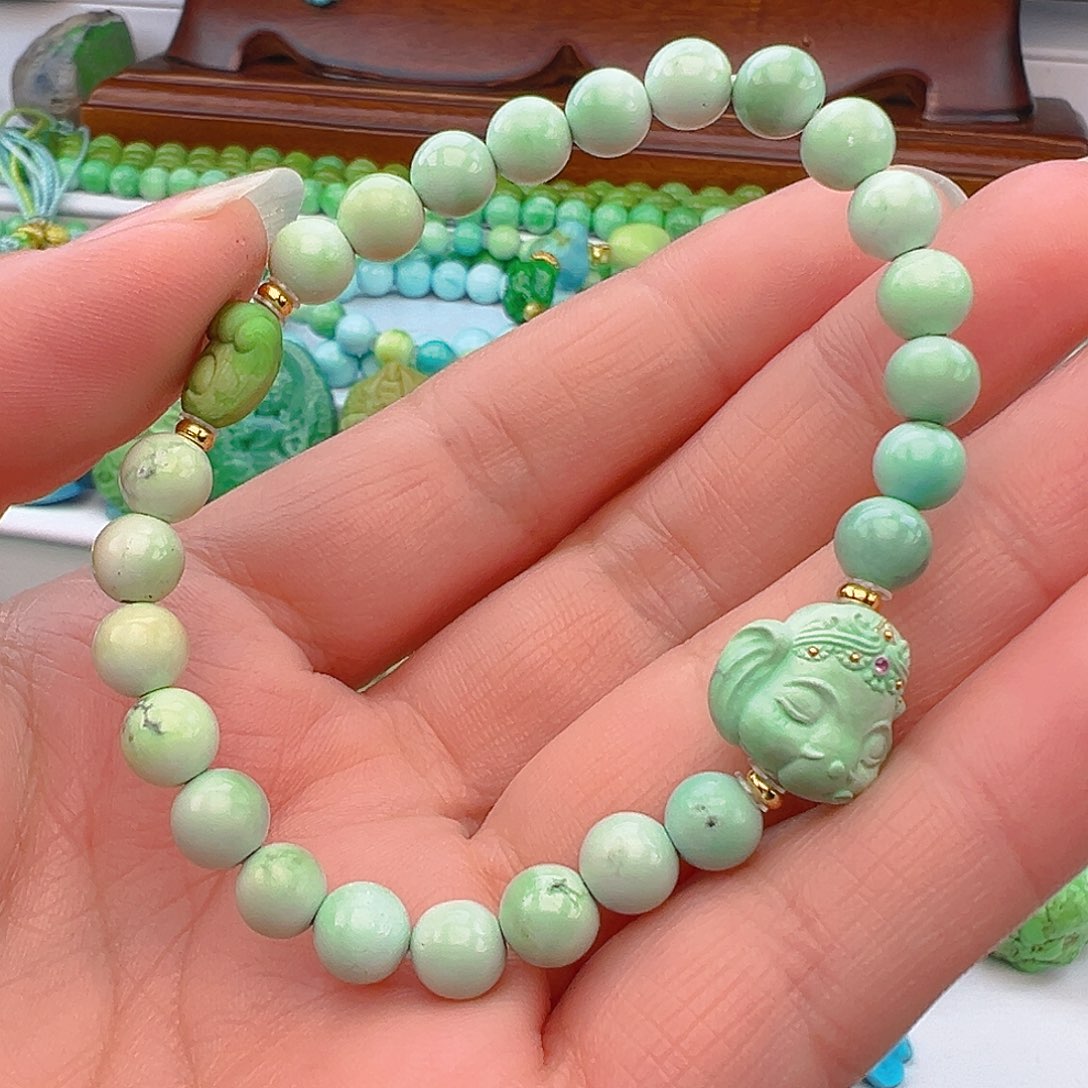 未镶嵌绿松石项链