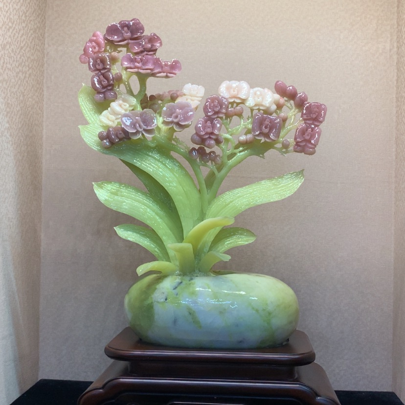 【闪购商品】未镶嵌蛇纹石玉摆件覆膜