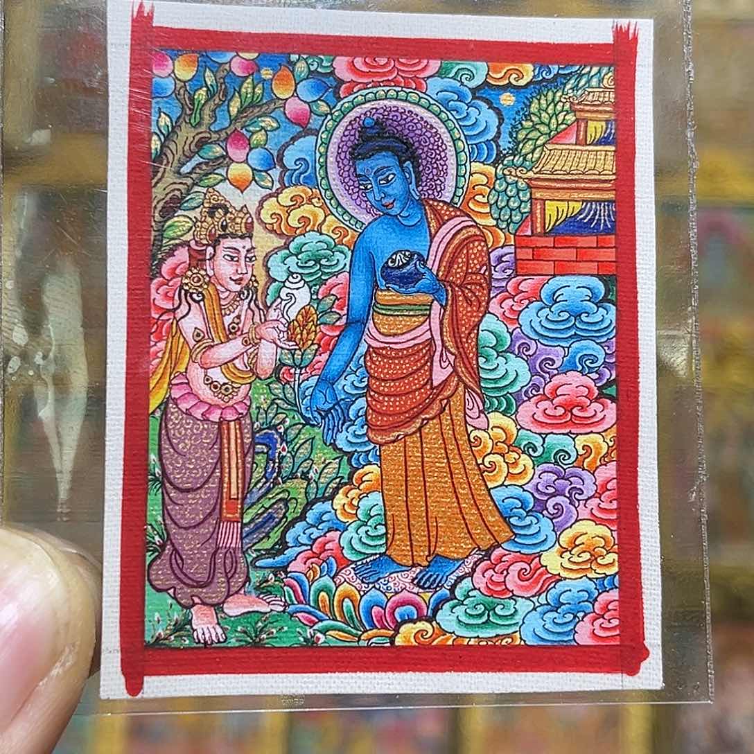 吊坠青海热贡纯手绘药师