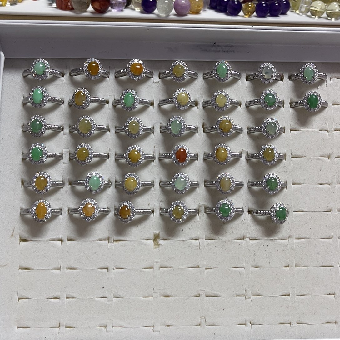 合金水晶戒指玛瑙戒指