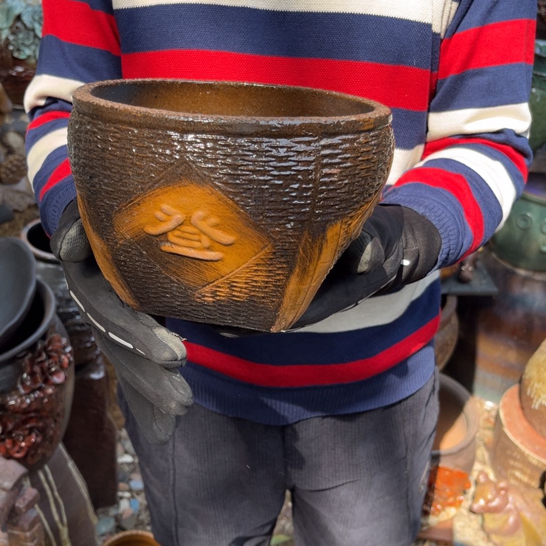 红陶高15口19无孔瑕