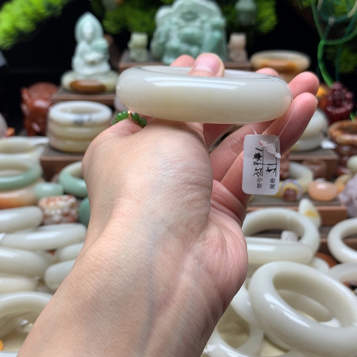 蝉***雨查罗石合金手镯（开口镯）