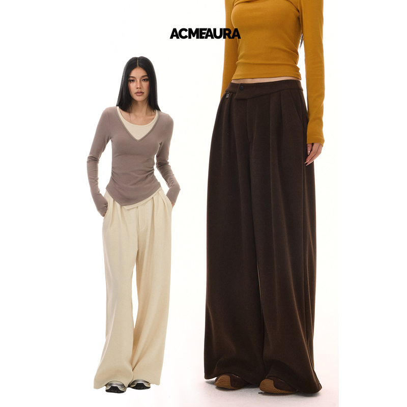 ACMEAURA2026新款PRO2系列不规则门襟阔腿裤
