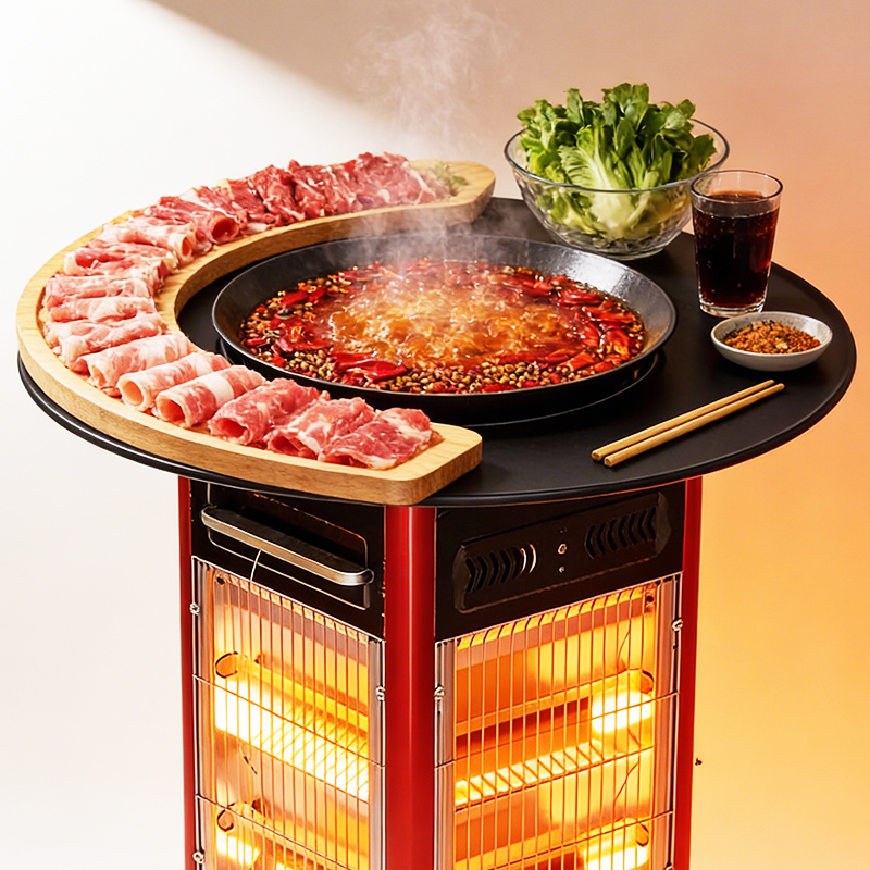 金玫五面取暖器烧烤型烤火器小太阳电热扇电烤炉家用电暖气烤火炉