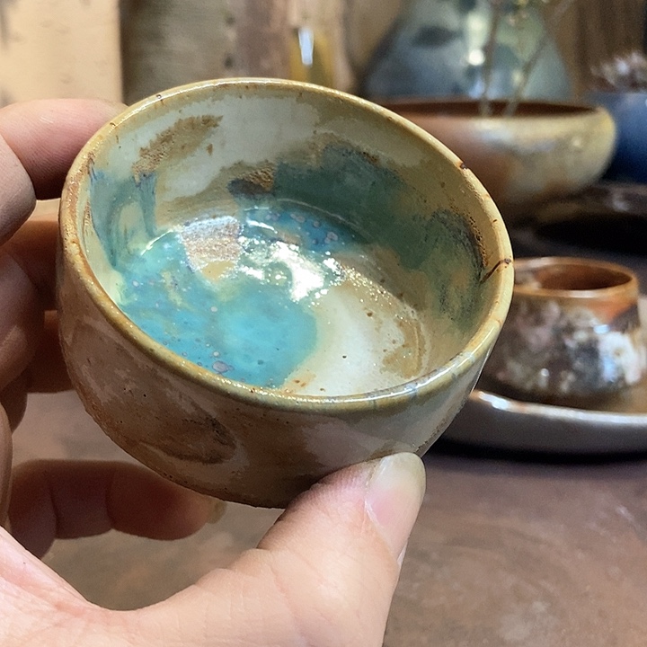 盘手工高温原矿窑变