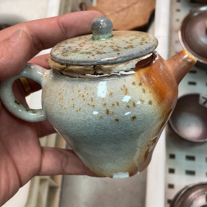 柴烧杯子与宝瓶大放漏