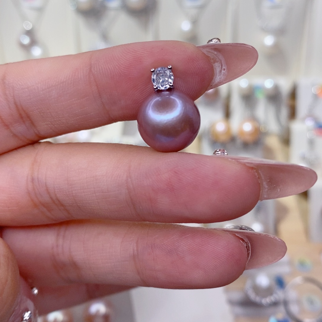 淡水珍珠未镶嵌吊坠(赠链)