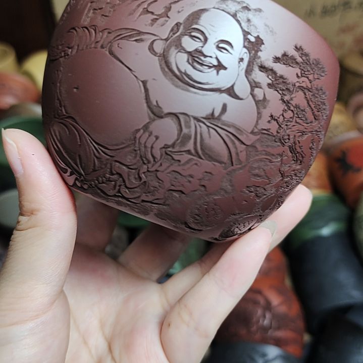 茶杯紫砂宜兴紫砂原矿正品