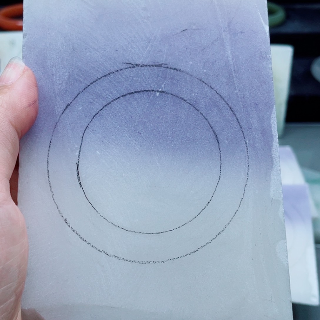 书***黛石英质玉手镯未镶嵌定制