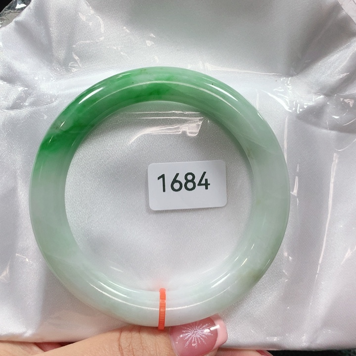 翡翠手镯未镶嵌天然翡翠手镯58