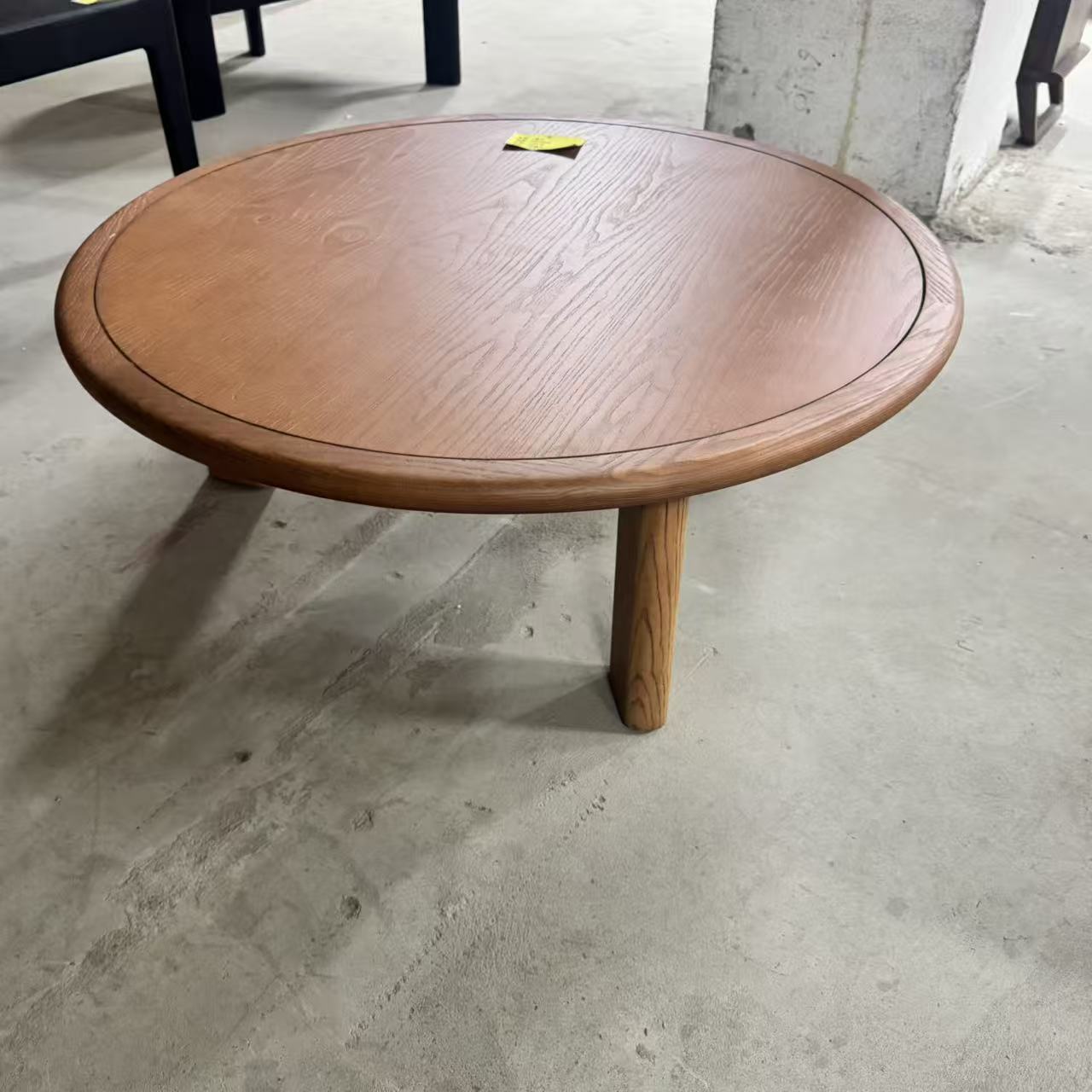 6号原木圆形茶几