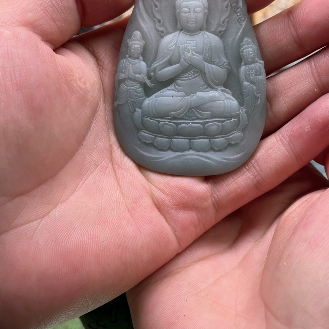 定制翡翠未镶嵌西方三圣