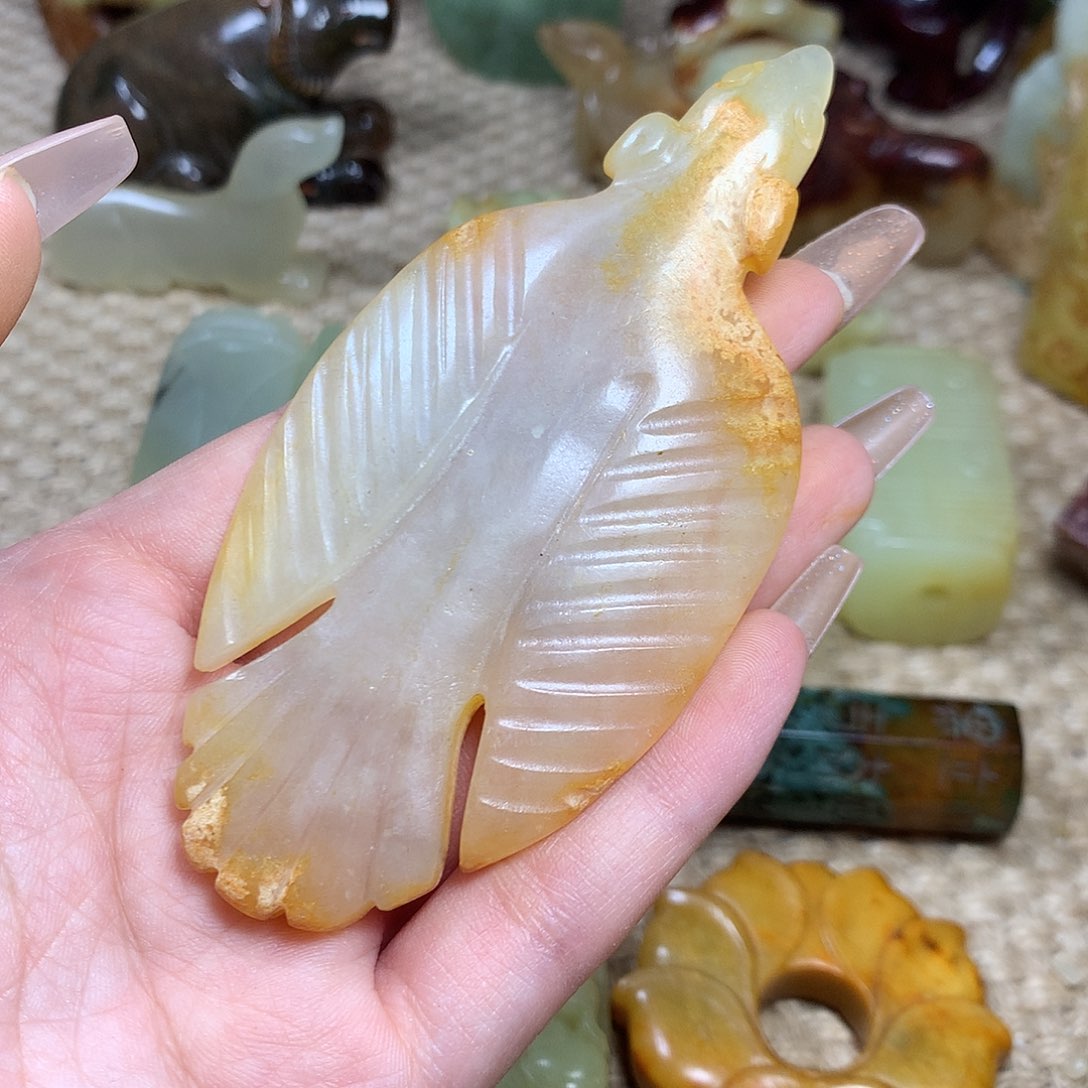 白玉菩提吊坠挂件