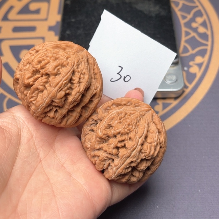 文玩核桃把件48大粗筋
