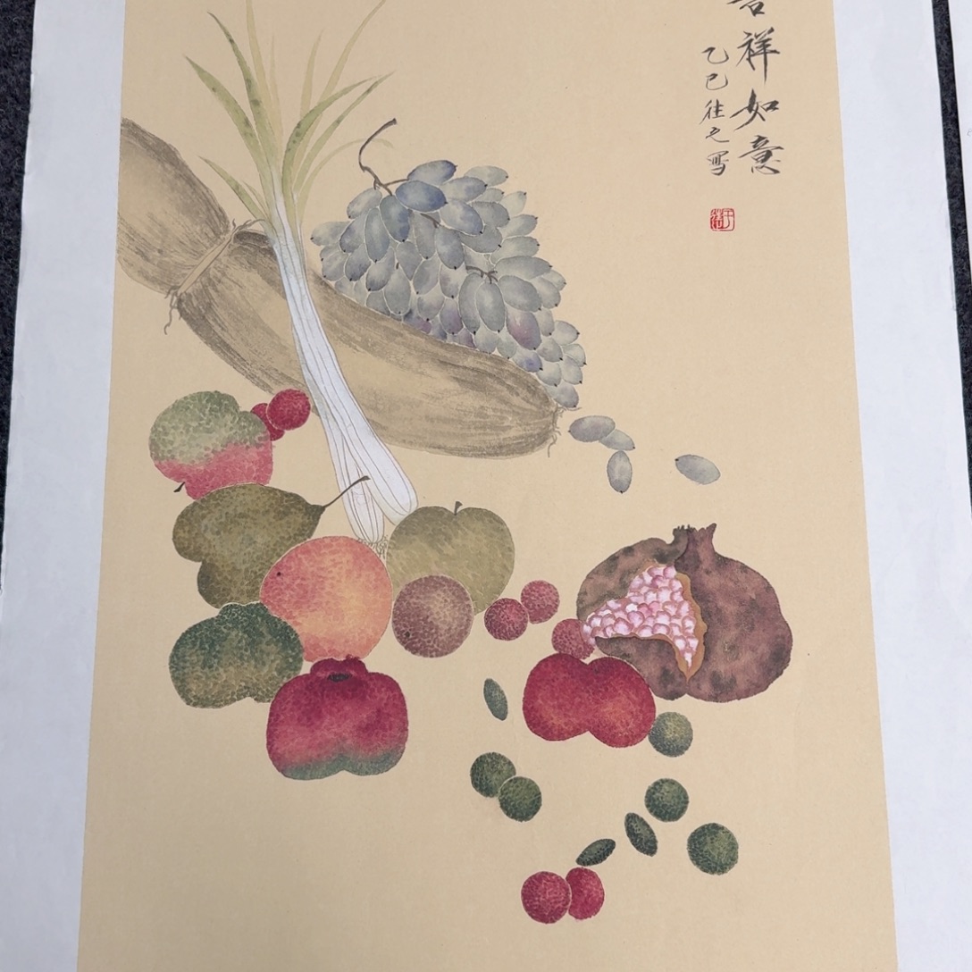 国画国画作品山水花鸟纯手绘