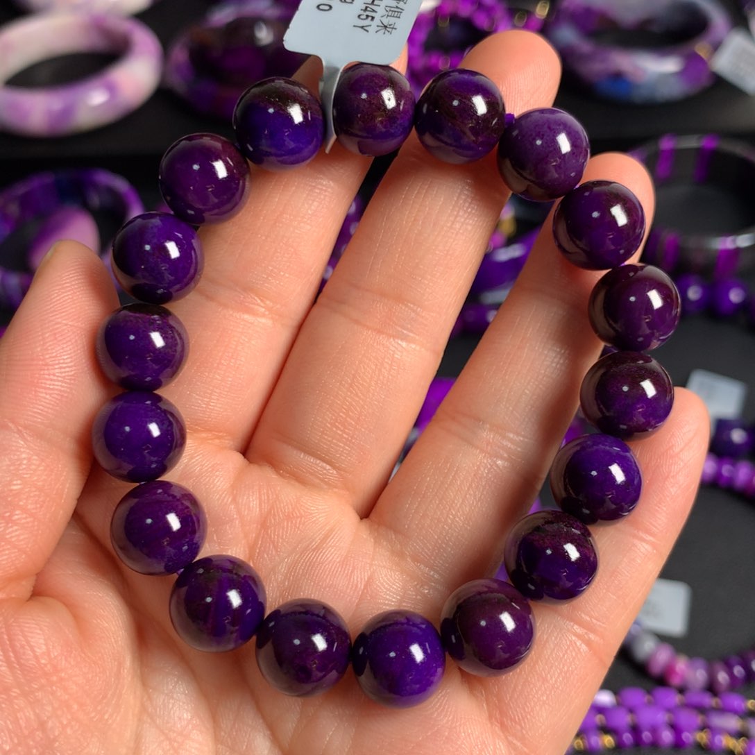 苏纪石（舒俱来）帝王紫手链未镶嵌