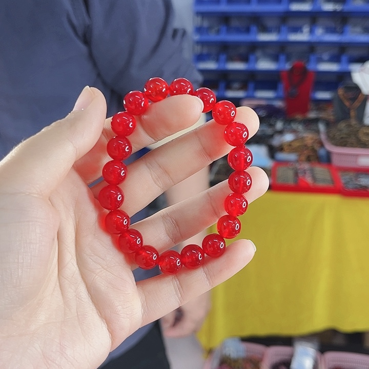 玛瑙手链未镶嵌T8红景天卡10左右手串