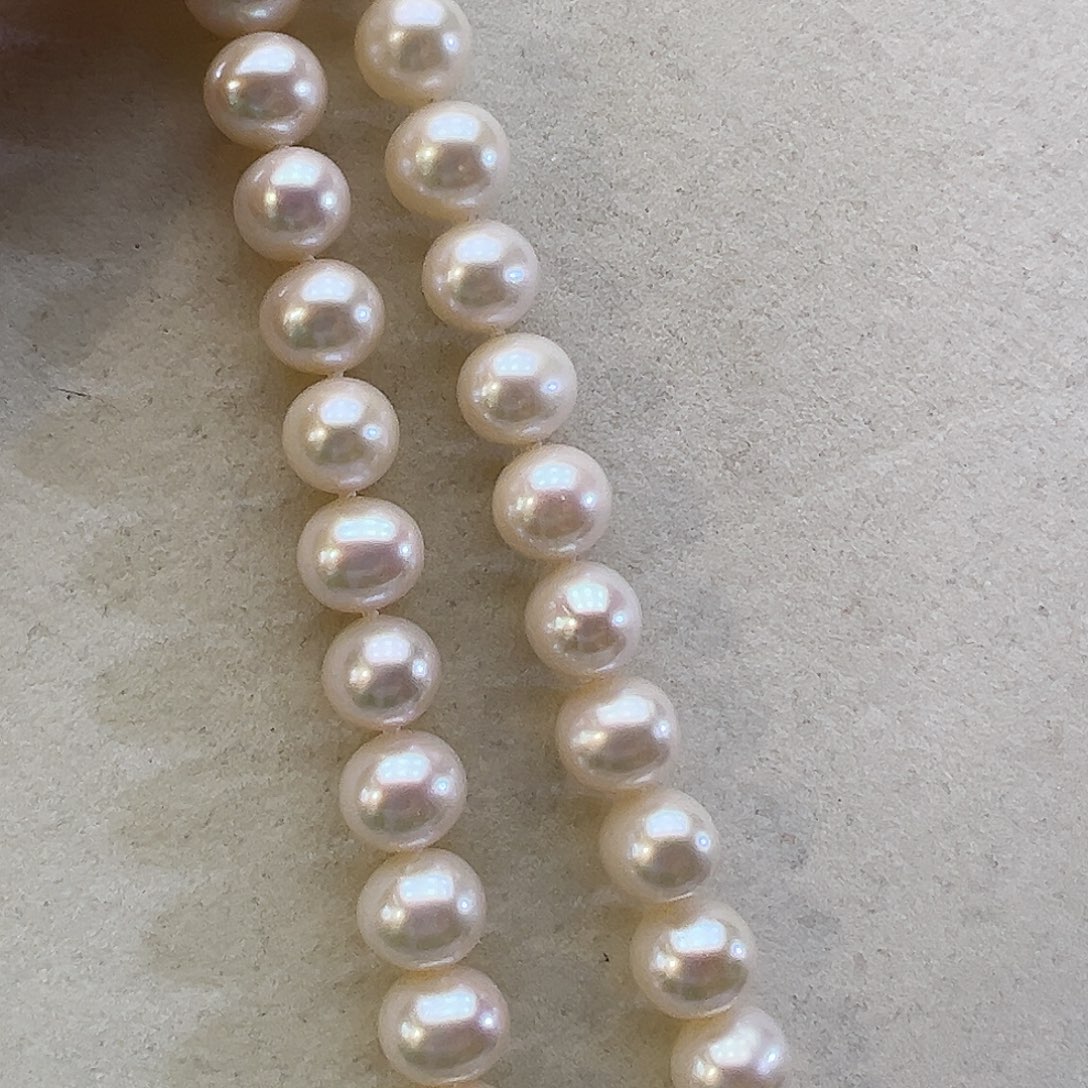 淡水珍珠颈饰银S925镶嵌➕➕10-11高品极光炫彩