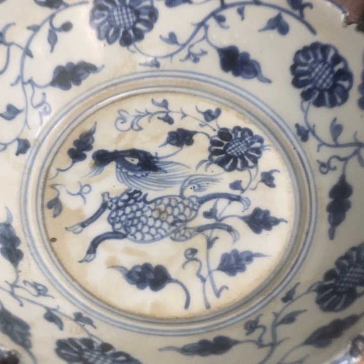 南***）青花釉里红大盖盒不包邮