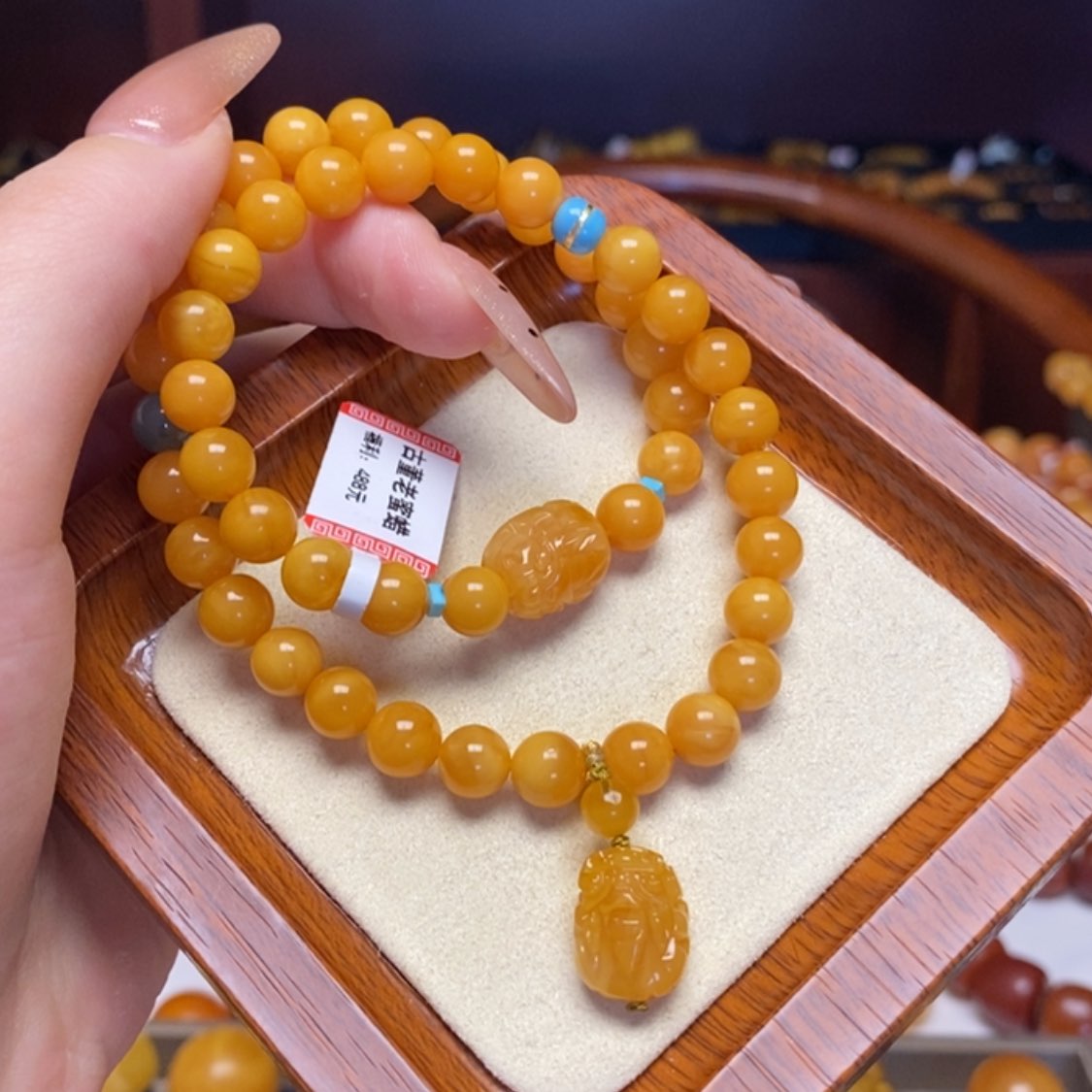 【闪购商品】蜜蜡手链未镶嵌手串