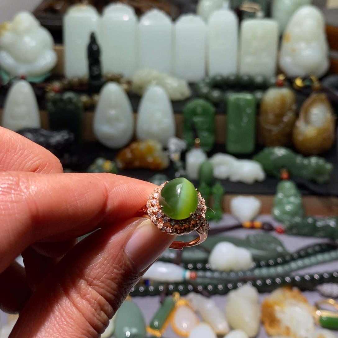 和田玉颈饰银S925镶嵌源***缘