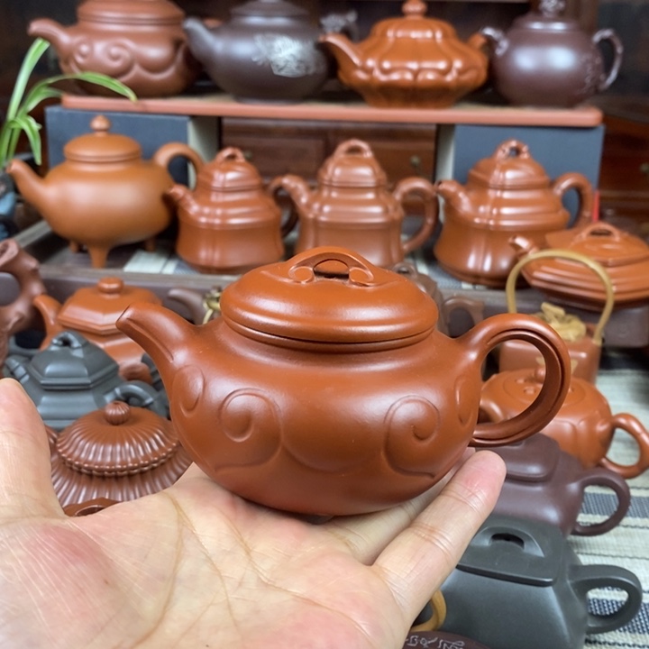 茶壶紫砂仿古如意120-220cc原矿赵庄朱泥特价